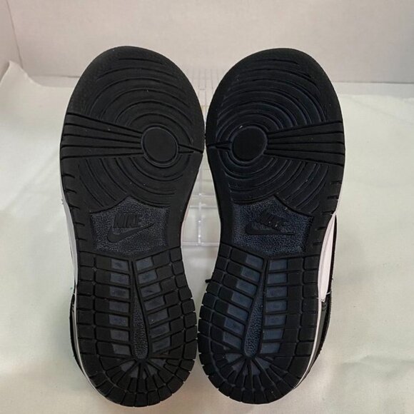Nike Dunk Low Panda Black White Sneakers Kids Size 13C - Picture 7 of 12